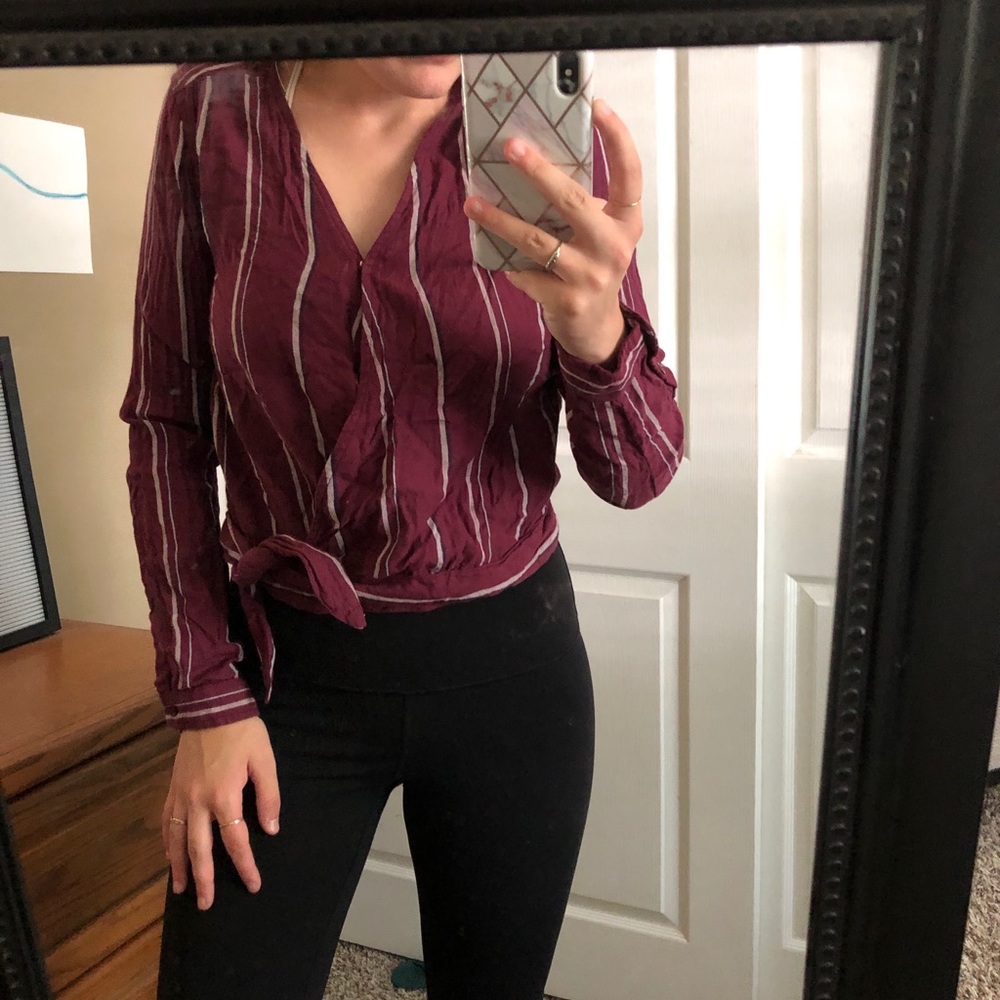 striped tie shirt!